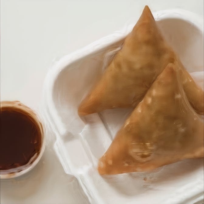 Chickpea Samosa.