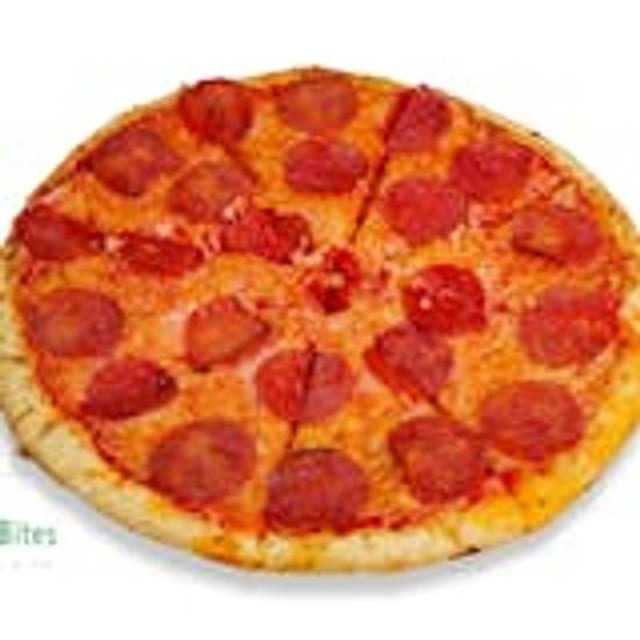 Vegan Pepperoni Pizza.
