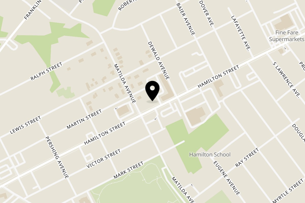 Map showing the location of Pizza Bites on 751 Hamilton St in Somerset
